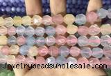 CCN5850 15 inches 8mm faceted nuggets candy jade beads Wholesale