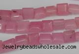 CCN586 15.5 inches 8*8mm square candy jade beads wholesale