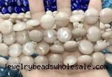 CCN5863 15 inches 15mm flat round candy jade beads Wholesale