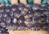 CCN5871 15 inches 15mm flat round candy jade beads Wholesale