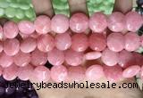 CCN5878 15 inches 15mm flat round candy jade beads Wholesale