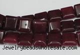 CCN589 15.5 inches 10*10mm square candy jade beads wholesale