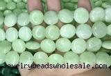 CCN5900 15 inches 15mm flat round candy jade beads Wholesale