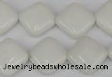 CCN595 15.5 inches 15*15mm diamond candy jade beads wholesale