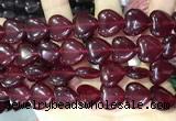 CCN5953 15 inches 14*14mm heart candy jade beads Wholesale