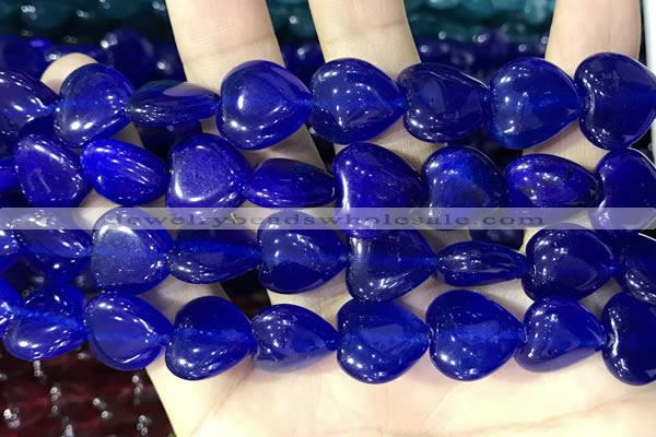 CCN5956 15 inches 14*14mm heart candy jade beads Wholesale