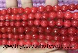 CCN6304 15.5 inches 8mm faceted round candy jade beads Wholesale