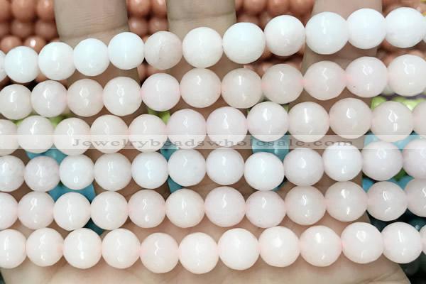 CCN6327 15.5 inches 8mm faceted round candy jade beads Wholesale