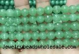 CCN6329 15.5 inches 8mm faceted round candy jade beads Wholesale