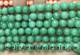 CCN6331 15.5 inches 8mm faceted round candy jade beads Wholesale