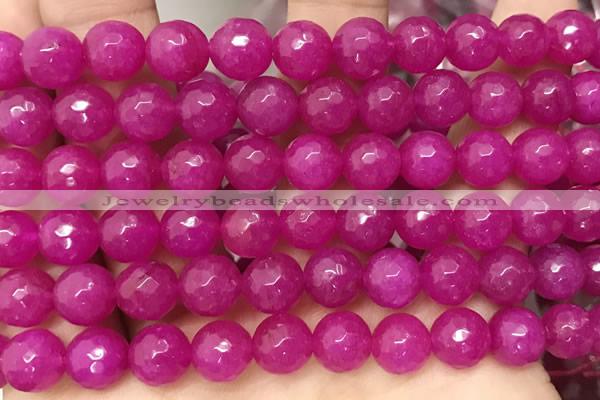 CCN6347 6mm, 8mm, 10mm, 12mm & 14mm faceted round candy jade beads