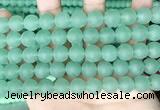 CCN6366 15.5 inches 6mm, 8mm, 10mm & 12mm round matte candy jade beads