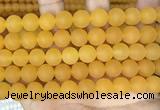 CCN6370 15.5 inches 6mm, 8mm, 10mm & 12mm round matte candy jade beads