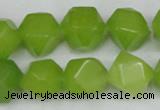 CCN666 15.5 inches 15*15mm faceted nuggets candy jade beads