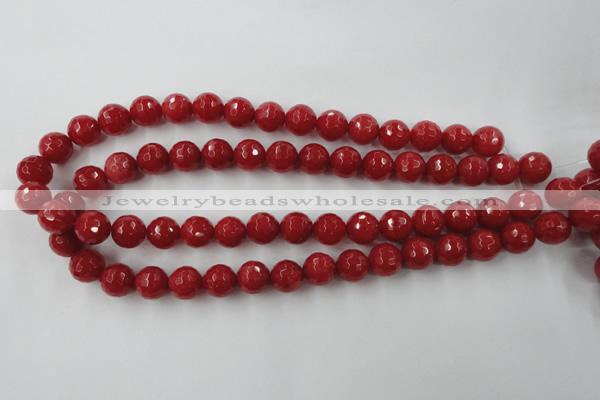 CCN756 15.5 inches 4mm faceted round candy jade beads wholesale