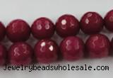 CCN757 15.5 inches 4mm faceted round candy jade beads wholesale