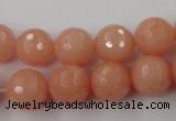 CCN758 15.5 inches 4mm faceted round candy jade beads wholesale