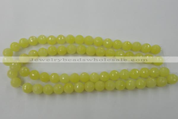 CCN793 15.5 inches 8mm faceted round candy jade beads wholesale