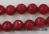 CCN807 15.5 inches 10mm faceted round candy jade beads wholesale