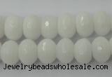 CCN904 15.5 inches 9*12mm faceted rondelle candy jade beads