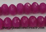 CCN906 15.5 inches 9*12mm faceted rondelle candy jade beads