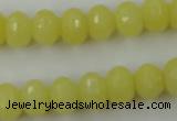 CCN907 15.5 inches 9*12mm faceted rondelle candy jade beads