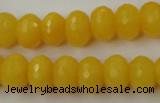 CCN908 15.5 inches 9*12mm faceted rondelle candy jade beads