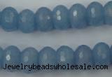 CCN909 15.5 inches 9*12mm faceted rondelle candy jade beads