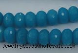 CCN910 15.5 inches 9*12mm faceted rondelle candy jade beads