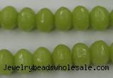 CCN912 15.5 inches 9*12mm faceted rondelle candy jade beads