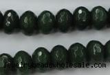 CCN913 15.5 inches 9*12mm faceted rondelle candy jade beads