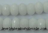 CCN915 15.5 inches 10*14mm faceted rondelle candy jade beads