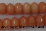 CCN917 15.5 inches 10*14mm faceted rondelle candy jade beads