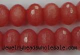 CCN931 15.5 inches 12*16mm faceted rondelle candy jade beads