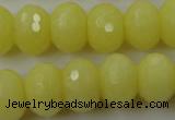 CCN932 15.5 inches 12*16mm faceted rondelle candy jade beads