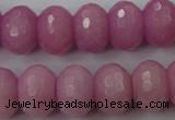 CCN939 15.5 inches 12*16mm faceted rondelle candy jade beads