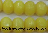 CCN948 15.5 inches 14*18mm faceted rondelle candy jade beads