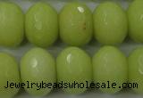 CCN949 15.5 inches 14*18mm faceted rondelle candy jade beads