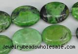 CCO137 15.5 inches 15*20mm oval dyed natural chrysotine beads