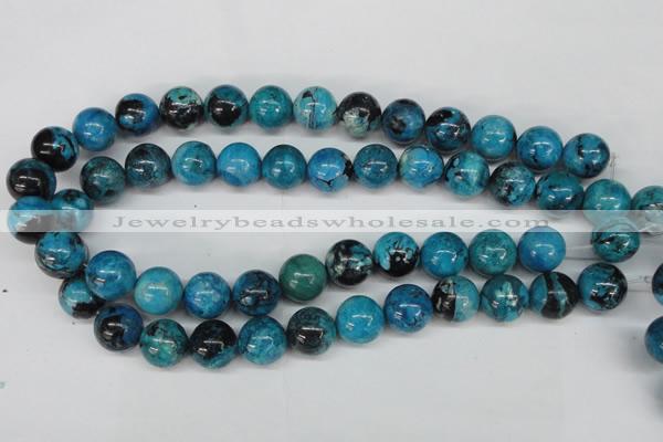 CCO166 15.5 inches 15mm round dyed natural chrysotine beads