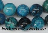 CCO168 15.5 inches 18mm round dyed natural chrysotine beads