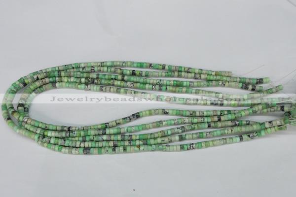 CCO24 15.5 inches 2*4mm tyre natural chrysotine beads