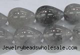 CCQ107 15.5 inches 15*20mm teardrop cloudy quartz beads wholesale