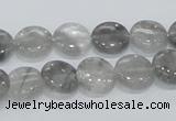 CCQ117 15.5 inches 12mm coin cloudy quartz beads wholesale