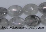 CCQ146 15.5 inches 13*18mm oval cloudy quartz beads wholesale