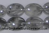 CCQ147 15.5 inches 15*20mm oval cloudy quartz beads wholesale