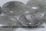 CCQ149 15.5 inches 22*30mm oval cloudy quartz beads wholesale