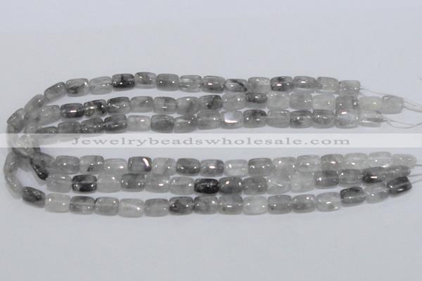 CCQ174 15.5 inches 8*12mm rectangle cloudy quartz beads wholesale