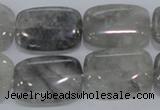 CCQ178 15.5 inches 18*25mm rectangle cloudy quartz beads wholesale