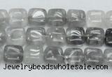 CCQ193 15.5 inches 10*10mm square cloudy quartz beads wholesale